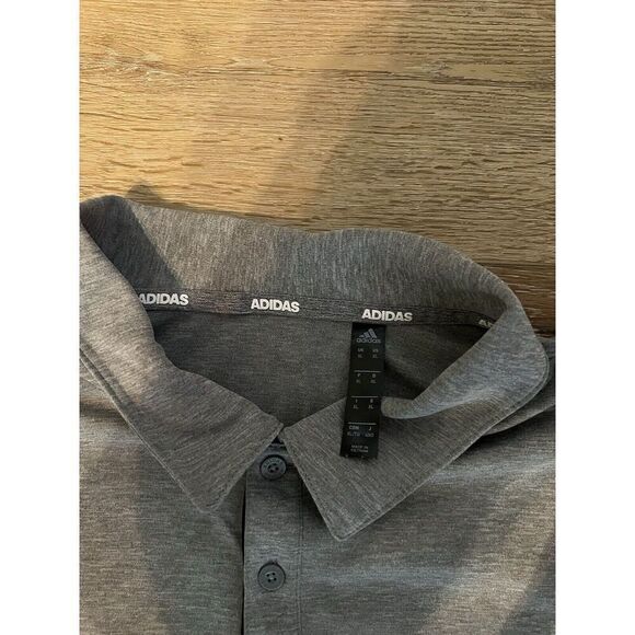 Adidas Mens Gray Short Sleeve Golf Polo Size XL Comfortable - Picture 3 of 3